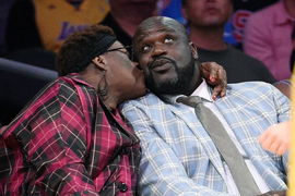 Shaquille O'Neal and mother Lucille O'Neal