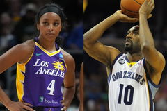 Gilbert Arenas and Lexie Brown