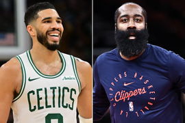 Jayson Tatum and James Harden