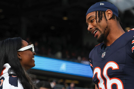 Jonathan Owens and Simone Biles