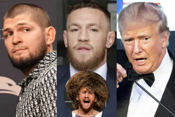 Khabib Nurmagomedov, Conor McGregor, Donald Trump, Merab Dvalishvili